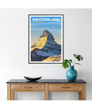 Cervin Affiche Suisse Affiche Poster rembourrage situé sous