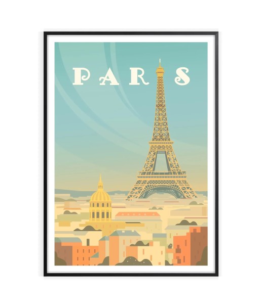 Affiche Voyage Affiche Paris Les magasins à Paris et en Île-de-France