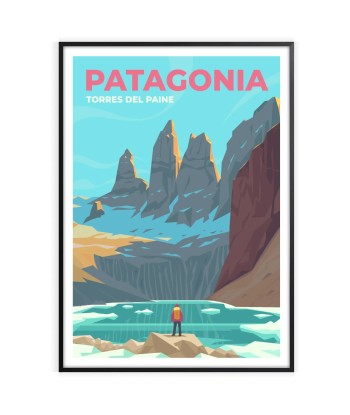 Affiche Voyage Affiche Patagonie des créatures d'habitude