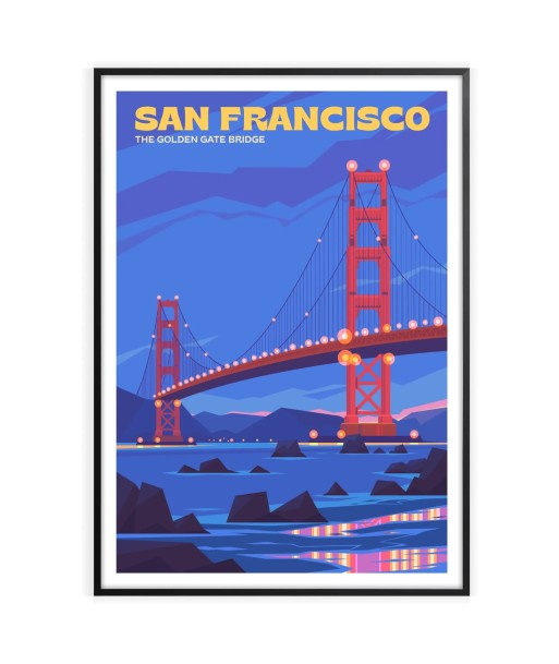 Affiche Voyage Affiche San Francisco Profitez des Offres !