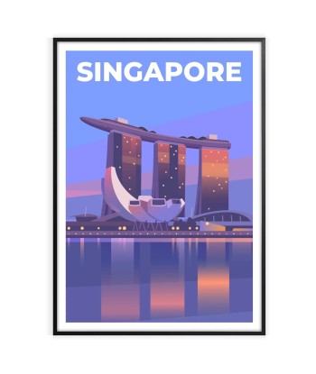 Singapour Affiche Voyage destockage