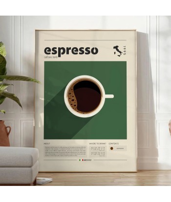 Espresso Coffee Italy Kitchen Wall Art JUSQU'A -70%! 