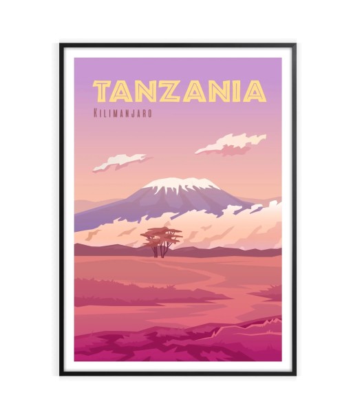 Affiche Voyage Affiche Tanzanie pas cheres