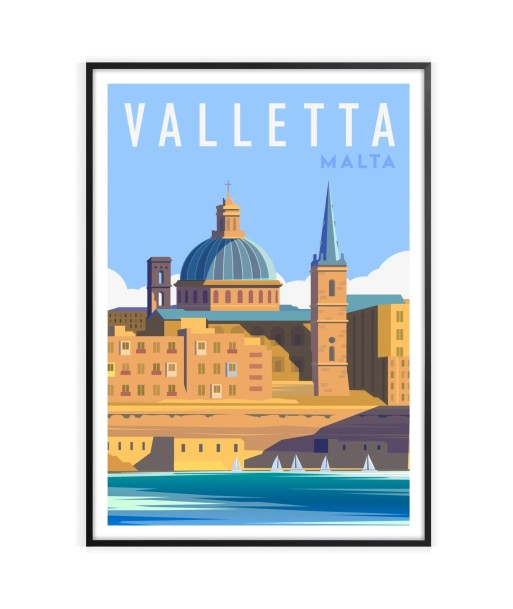 La Valette Affichemalte Affiche Voyage Par le système avancé 