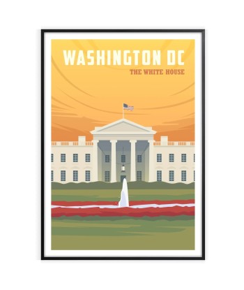 Affiche Voyage Affiche Maison Blanche Washington Economisez 