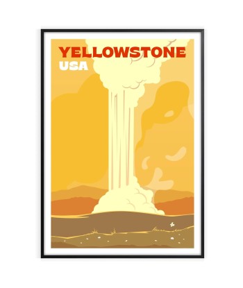 Affiche Voyage Affiche Yellowstone basket pas cher