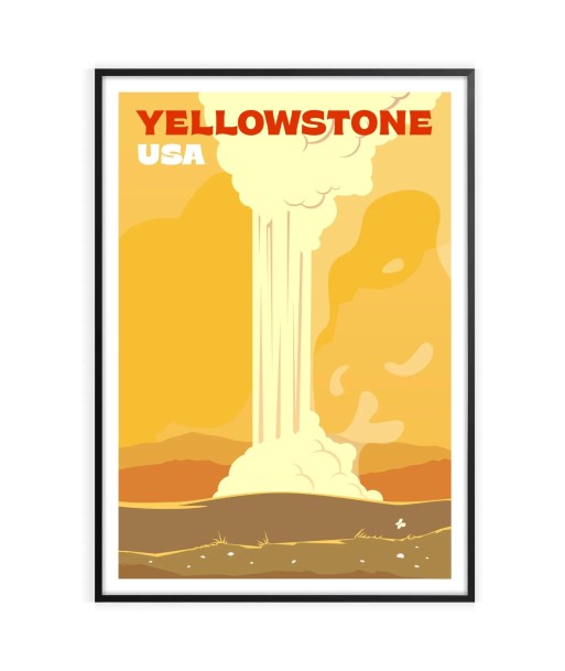 Affiche Voyage Affiche Yellowstone basket pas cher