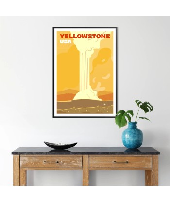 Affiche Voyage Affiche Yellowstone basket pas cher