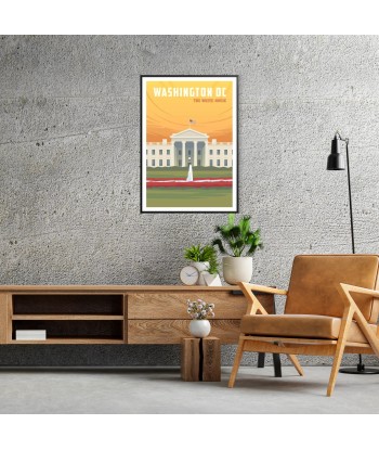 Affiche Voyage Affiche Maison Blanche Washington Economisez 