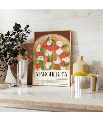 Margherita Pizza Kitchen Wall Print Comment ça marche