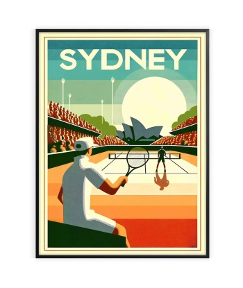 Affiche Tennis Vintage Sydney pas cher chine