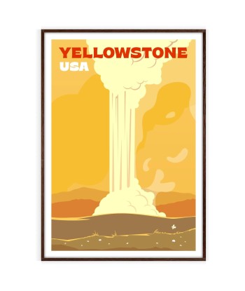 Affiche Voyage Affiche Yellowstone basket pas cher