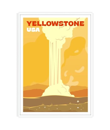 Affiche Voyage Affiche Yellowstone basket pas cher