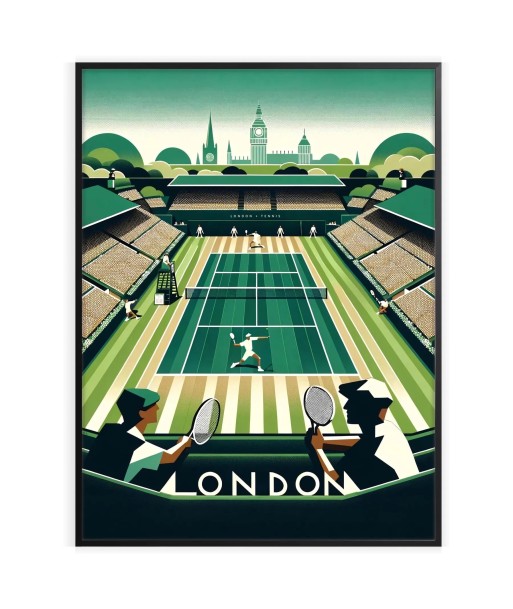 Affiche Wimbledon Affiche Tennis 4 l'évolution des habitudes 