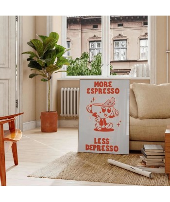 More Espresso Less Depresso Kitchen Print livraison et retour toujours gratuits