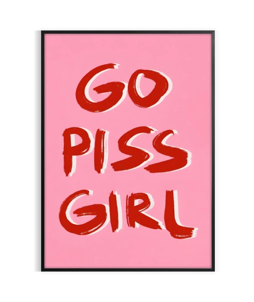 Affiche Populaire Go Piss Girl Venez acheter