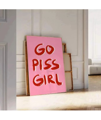 Affiche Populaire Go Piss Girl Venez acheter