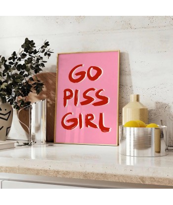 Affiche Populaire Go Piss Girl Venez acheter