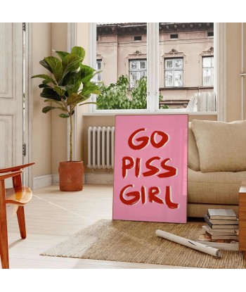 Affiche Populaire Go Piss Girl Venez acheter