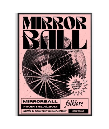 Affiche Tendance Mirror Ball Fuklore la chaussure