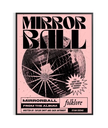 Affiche Populaire Mirror Ball la colonne vertébrale