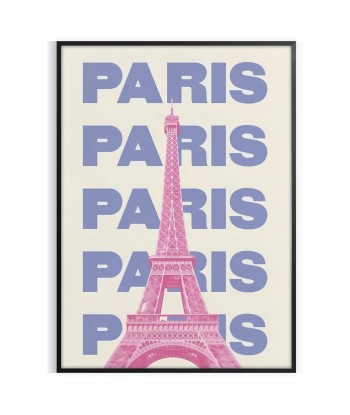 Affiche Graphique Paris est présent 