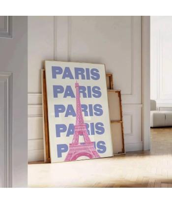 Affiche Graphique Paris est présent 