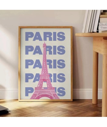 Affiche Graphique Paris est présent 