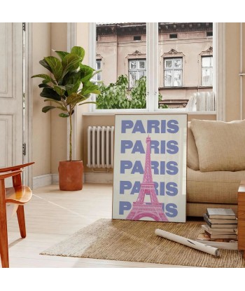 Affiche Graphique Paris est présent 