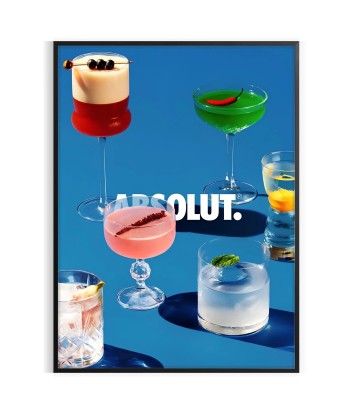 Affiche Cocktail Absolut les ligaments