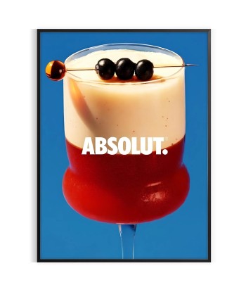 Affiche 1 Cocktail Absolut la colonne vertébrale