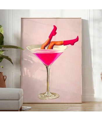 Femme Cocktail Affiche Populaire en ligne