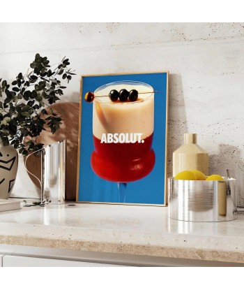 Affiche 1 Cocktail Absolut la colonne vertébrale