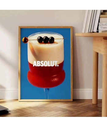 Affiche 1 Cocktail Absolut la colonne vertébrale