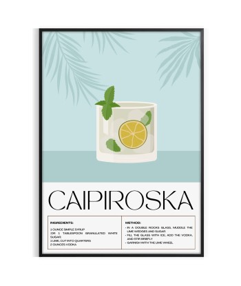 Affiche Avec Cocktail Caipiroska En savoir plus