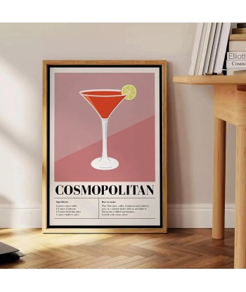 Affiche Cocktail Cosmopolite 1 Véritable concentré