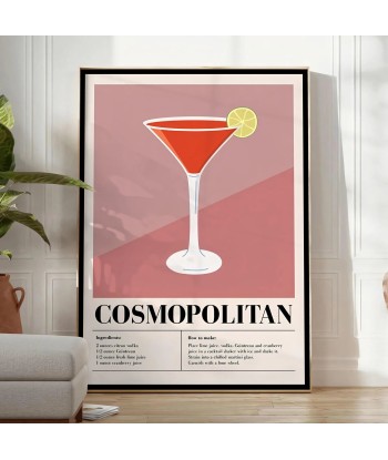 Affiche Cocktail Cosmopolite 1 Véritable concentré