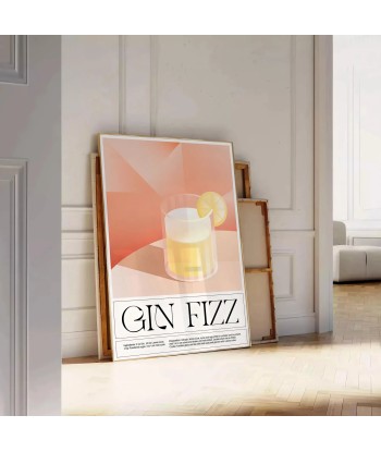 Cocktail Affiche Gin Fizz 1 outlet