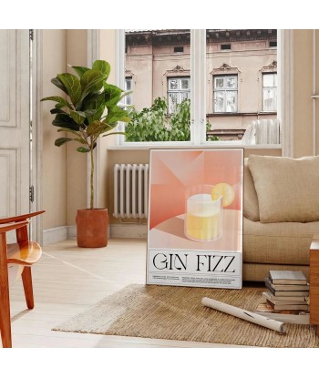 Cocktail Affiche Gin Fizz 1 outlet