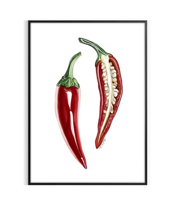 Pepper Kitchen Art Print chez Cornerstreet bien 