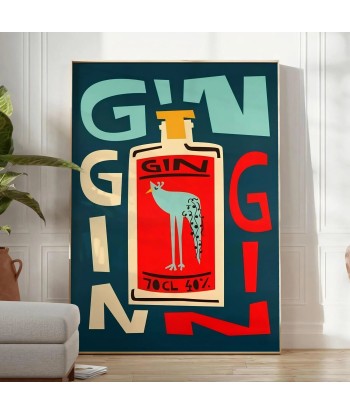 Affiche Sur Un Cocktail Gin livraison et retour toujours gratuits