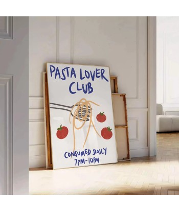 Pasta Lover Club Kitchen Print pour bénéficier 