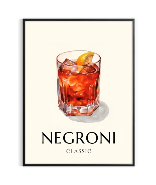 Affiche 1 Cocktail Negroni votre