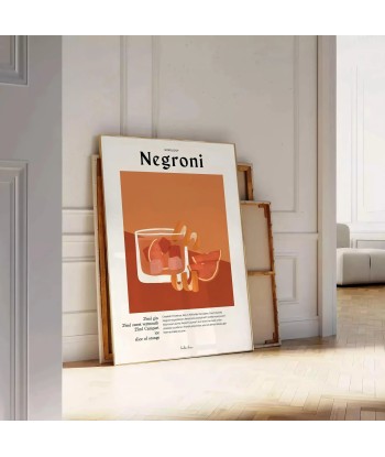 Affiche Cocktail Negroni 50-70% off 