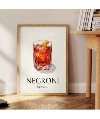 Affiche 1 Cocktail Negroni votre