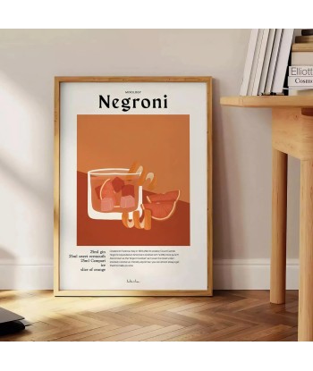 Affiche Cocktail Negroni 50-70% off 