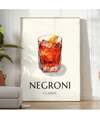 Affiche 1 Cocktail Negroni votre