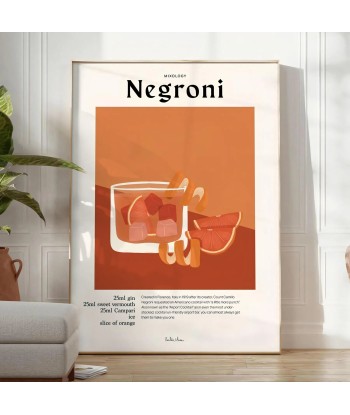 Affiche Cocktail Negroni 50-70% off 