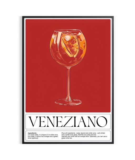 Affiche Cocktail Veneziano pour bénéficier 