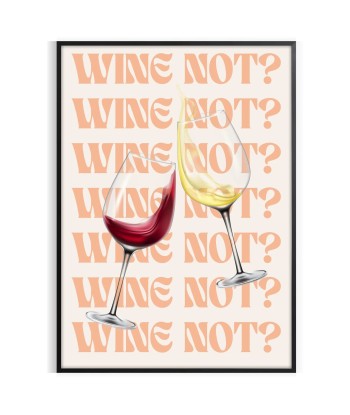 Wine Not Kitchen Poster des créatures d'habitude